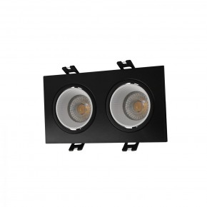 DK3072-BK+WH Встраиваемый светильник, IP 20, 10 Вт, GU5.3, LED, черный/белый, пластик в Чайковском - chaykovskiy.ok-mebel.com | фото