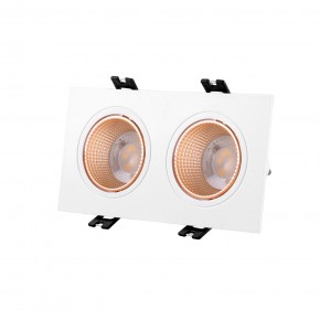 DK3072-WBR Встраиваемый светильник, IP 20, 10 Вт, GU5.3, LED, белый/бронзовый, пластик в Чайковском - chaykovskiy.ok-mebel.com | фото