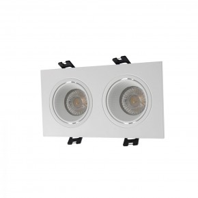 DK3072-WH Встраиваемый светильник, IP 20, 10 Вт, GU5.3, LED, белый/белый, пластик в Чайковском - chaykovskiy.ok-mebel.com | фото