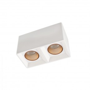 DK3085-WH+BR Светильник накладной IP 20, 10 Вт, GU5.3, LED, белый/бронзовый, пластик в Чайковском - chaykovskiy.ok-mebel.com | фото