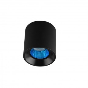 DK3090-BK+CY Светильник накладной IP 20, 10 Вт, GU5.3, LED, черный/голубой, пластик в Чайковском - chaykovskiy.ok-mebel.com | фото