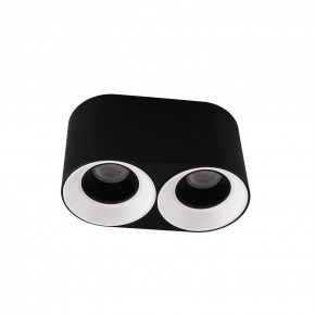 DK3096-BW+BK Светильник накладной IP 20, 10 Вт, GU5.3, LED, черно-белый/черный, пластик в Чайковском - chaykovskiy.ok-mebel.com | фото