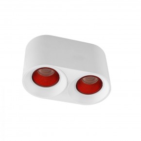 DK3096-WH+RD Светильник накладной IP 20, 10 Вт, GU5.3, LED, белый/красный, пластик в Чайковском - chaykovskiy.ok-mebel.com | фото