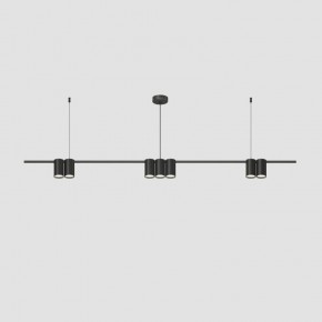 DK4063-BK Подвесной светильник ORBIT, IP20, 7xGU10 LED до 15 Вт, черный матовый, алюминий в Чайковском - chaykovskiy.ok-mebel.com | фото