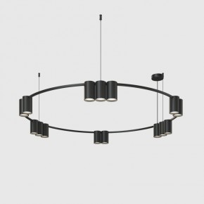 DK4067-BK Подвесной светильник ORBIT, IP20, 15xGU10 LED до 15 Вт, черный матовый, алюминий в Чайковском - chaykovskiy.ok-mebel.com | фото