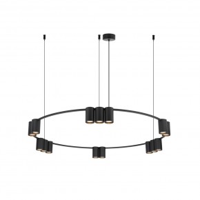 DK4067-BK Подвесной светильник ORBIT, IP20, 15xGU10 LED до 15 Вт, черный матовый, алюминий в Чайковском - chaykovskiy.ok-mebel.com | фото 3
