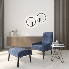 DK5035-BK Бра ROUND со светодиодом, IP20, 24W, 3000/4000/6500K, черный, алюминий в Чайковском - chaykovskiy.ok-mebel.com | фото 8