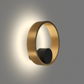 DK5060-BK+SG Бра ORBIT, IP20, 3000К, LED, 10 Вт, черный + сатинированное золото, алюминий в Чайковском - chaykovskiy.ok-mebel.com | фото 3