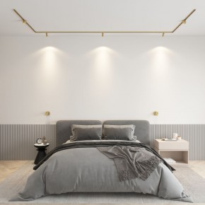 DK5072-SB Бра SHINE WALL со светодиодом, D104*H68, IP20, 3000К, 3W, RA?90, сатинированная латунь, алюминий в Чайковском - chaykovskiy.ok-mebel.com | фото 4