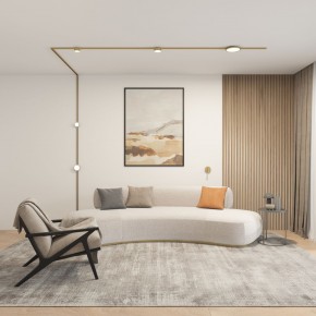DK5072-SB Бра SHINE WALL со светодиодом, D104*H68, IP20, 3000К, 3W, RA?90, сатинированная латунь, алюминий в Чайковском - chaykovskiy.ok-mebel.com | фото 5
