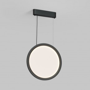 DK6604-BK Подвесной вертикальный светильник Veil со светодиодом H1500 d450 220V 36W 3000-6000K IP20 черный алюминий в Чайковском - chaykovskiy.ok-mebel.com | фото