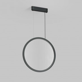 DK6606-BK Подвесной вертикальный светильник Veil со светодиодом H1700 d600 220V 48W 3000-6000K IP20 черный алюминий в Чайковском - chaykovskiy.ok-mebel.com | фото 4