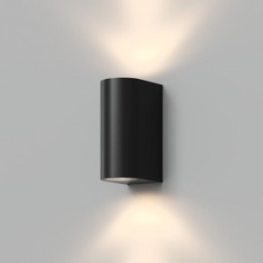 DK9791-BK Настенный уличный светильник NARVIK, IP44, 2хGU10 LED, до 15 Вт, черный, алюминий в Чайковском - chaykovskiy.ok-mebel.com | фото