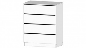 ЭЛЕГАНТ Комод 4 ящика (белый) в Чайковском - chaykovskiy.ok-mebel.com | фото