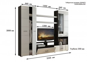 Гостиная Альфа МДФ (Венге/Белый глянец) в Чайковском - chaykovskiy.ok-mebel.com | фото 3