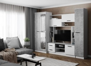 Гостиная СОЛО ЛДСП Белый /ЛДСП Ателье светлое в Чайковском - chaykovskiy.ok-mebel.com | фото