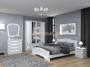 КАРИНА-6 Кровать из массива 1200 (Белый Жемчуг) в Чайковском - chaykovskiy.ok-mebel.com | фото