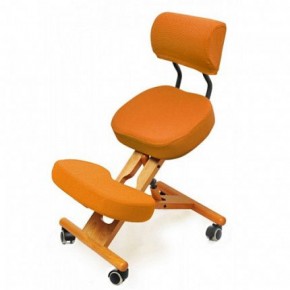 Коленный стул со спинкой Smartstool KW02В + Чехлы в Чайковском - chaykovskiy.ok-mebel.com | фото 4