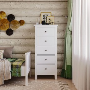 Комод 05 Кантри белый с пятью ящиками в Чайковском - chaykovskiy.ok-mebel.com | фото 4
