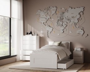 Комод КАСТОР с пятью ящиками, цвет белый в Чайковском - chaykovskiy.ok-mebel.com | фото 3