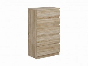 Комод КАСТОР с пятью ящиками, цвет Дуб Сонома в Чайковском - chaykovskiy.ok-mebel.com | фото