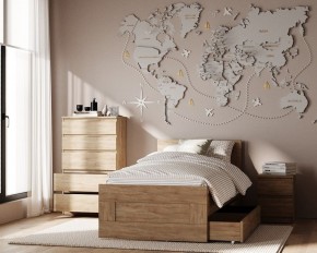 Комод КАСТОР с пятью ящиками, цвет Дуб Сонома в Чайковском - chaykovskiy.ok-mebel.com | фото 3