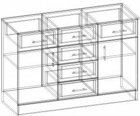 СОФИЯ Комод К1200 2Д (венге/дуб белфорт) в Чайковском - chaykovskiy.ok-mebel.com | фото 3