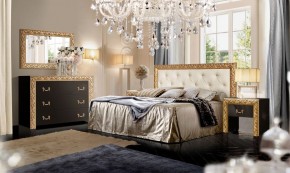 Комод Тиффани Premium черная/золото (ТФКМ-1(П) в Чайковском - chaykovskiy.ok-mebel.com | фото 2