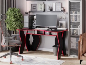 Компьютерный стол КЛ №9.0 (Черный/Красный) в Чайковском - chaykovskiy.ok-mebel.com | фото 4