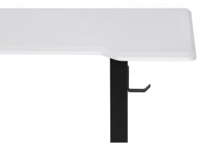 Компьютерный стол Маркос с механизмом подъема 140х80х75 белая шагрень / черный в Чайковском - chaykovskiy.ok-mebel.com | фото 6
