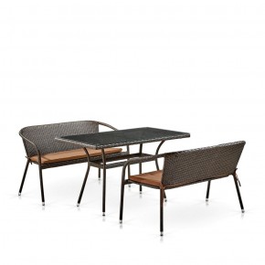 Комплект мебели из иск. ротанга T286A/S139A-W53 Brown в Чайковском - chaykovskiy.ok-mebel.com | фото 2