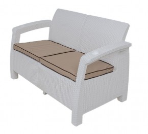 Комплект уличной мебели Yalta Premium Terrace Set (Ялта) белый (+подушки под спину) в Чайковском - chaykovskiy.ok-mebel.com | фото 2