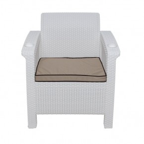 Комплект уличной мебели Yalta Premium Terrace Set (Ялта) белый (+подушки под спину) в Чайковском - chaykovskiy.ok-mebel.com | фото 6