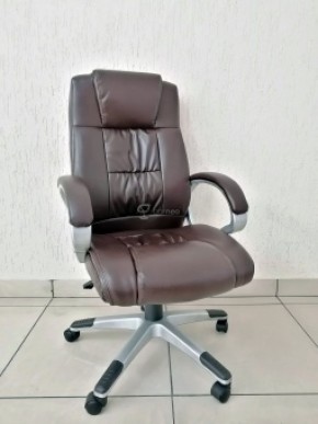 Кресло Barneo K-6 для руководителя (коричневая экокожа) в Чайковском - chaykovskiy.ok-mebel.com | фото 1