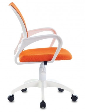 Кресло BRABIX "Fly MG-396W", пластик белый, сетка, оранжевое, 532401, MG-396W_532401 в Чайковском - chaykovskiy.ok-mebel.com | фото 3