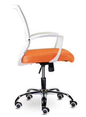Кресло BRABIX "Wings MG-306", пластик белый, хром, сетка, серое/оранжевое, 532011 в Чайковском - chaykovskiy.ok-mebel.com | фото 3