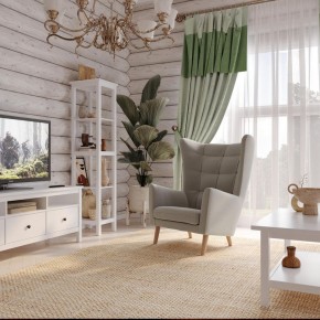 Кресло для отдыха Саари светло-серое, ткань рогожка в Чайковском - chaykovskiy.ok-mebel.com | фото 4