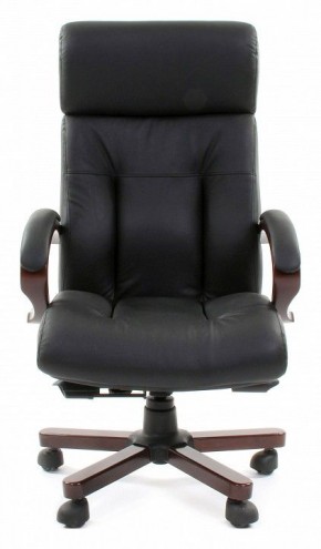 Кресло для руководителя Chairman 421 черный/орех темный, черный в Чайковском - chaykovskiy.ok-mebel.com | фото 2