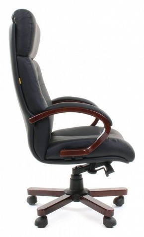 Кресло для руководителя Chairman 421 черный/орех темный, черный в Чайковском - chaykovskiy.ok-mebel.com | фото 3