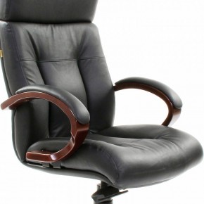 Кресло для руководителя Chairman 421 черный/орех темный, черный в Чайковском - chaykovskiy.ok-mebel.com | фото 6