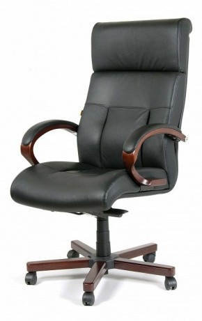 Кресло для руководителя Chairman 421 черный/орех темный, черный в Чайковском - chaykovskiy.ok-mebel.com | фото 7