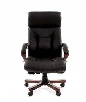Кресло для руководителя CHAIRMAN  421 (Натуральная кожа) Черное в Чайковском - chaykovskiy.ok-mebel.com | фото 2