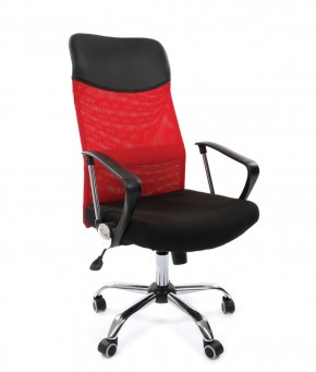 Кресло для руководителя CHAIRMAN 610 N (15-21 черный/сетка красный) в Чайковском - chaykovskiy.ok-mebel.com | фото 1