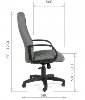 Кресло для руководителя  CHAIRMAN 685 СТ (ткань стандарт 10-356 черная) в Чайковском - chaykovskiy.ok-mebel.com | фото 6