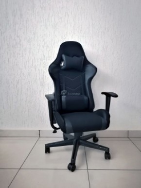 Кресло геймерское Barneo K-50 (черная сетка черные вставки) в Чайковском - chaykovskiy.ok-mebel.com | фото