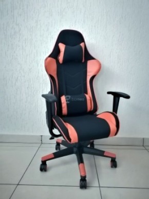 Кресло геймерское Barneo K-50 (черная сетка оранжевые вставки) в Чайковском - chaykovskiy.ok-mebel.com | фото