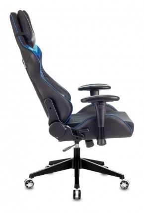Кресло игровое Бюрократ VIKING 4 AERO BLUE черный/синий в Чайковском - chaykovskiy.ok-mebel.com | фото 2