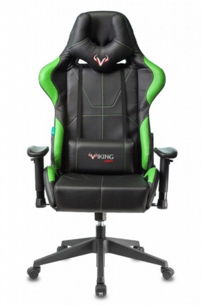 Кресло игровое Бюрократ VIKING 5 AERO LGREEN черный/салатовый в Чайковском - chaykovskiy.ok-mebel.com | фото 2
