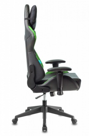 Кресло игровое Бюрократ VIKING 5 AERO LGREEN черный/салатовый в Чайковском - chaykovskiy.ok-mebel.com | фото 8