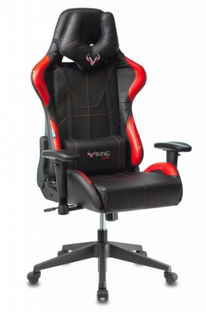 Кресло игровое Бюрократ VIKING 5 AERO RED черный/красный в Чайковском - chaykovskiy.ok-mebel.com | фото